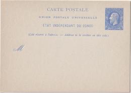 Stamped Stationery - Etat Independant Du Congo - Enteros Postales