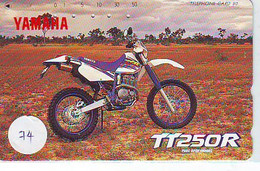 MOTOR YAMAHA Op Telefoonkaart Japan (74) - Motos