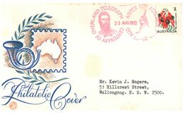 (O 4) Australia - Overland Telegraph (3 Covers) 1972 (pink And Black Postmark) + 1 Cover - Sonstige & Ohne Zuordnung