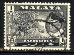 Johore Malaya 1960 QE2 1ct Sultan Ismail Used SG 155 ( M1029 ) - Johore