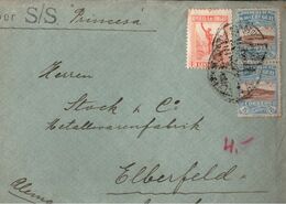 ! 1923 Old Cover, Brief Aus Uruguay Nach Wuppertal Elberfeld, Schiff SS Princesa - Uruguay
