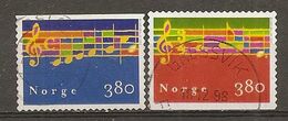 Norvege Norway 1998 Noel Music Christmas Set Complete Obl - Other & Unclassified