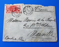 DAKAR SÉNÉGAL Marcophilie Lettre Document Mignonnette 1911  France(ex-colonie Protectorat)Sénégal (1887-1944)-☛MELLE - Storia Postale