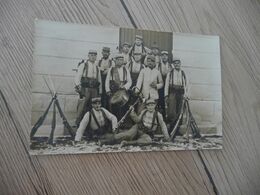 Carte Photo Militaires  Groupe De Soldats Troupes D'Algérie 19 Au Képi Blanc Hussein Dein 1916 Tambour Fusils - War 1914-18