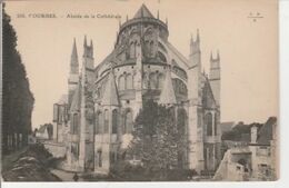 FOURGES  ( 27 )  ABSIDE  DE  LA  CATHÉDRALE  - CPA  -( 20 / 9 / 197  ) - Fourges