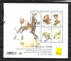 Belgio  - 2006. Belgica  '06. Asino,Passero, Gattino, Cagnolino, Carpa. Donkey Sparrow, Kitten, Puppy, Carp. MNH Sheet - Esel