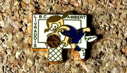 Pin's BASKET - BC Livradois AMBERT Féminin - émaillé à Froid - Fabricant BERAUDY VAURE - Basketball