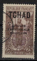 TCHAD       N°  YVERT :     26  ( 1 ) OBLITERE       ( OB   9 / 05 ) - Used Stamps
