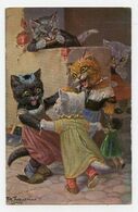 Thiele Arthur.Animaux Habillés,chats Humanisés,chat.   T.S.N.série 1830 - Thiele, Arthur