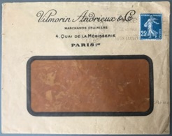 France N°140 Issu De ROULETTE Sur Enveloppe 1923 - Manque Rabat - (W1122) - 1921-1960: Modern Tijdperk
