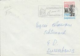 LUXEMBOURG OBLITERATION VACANCES A ECHTERNACH 1984 - Franking Machines (EMA)