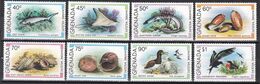Grenada 1979 - Mi.Nr. 974 - 981 - Postfrisch MNH - Tiere Animals Fische Fishes Vögel Birds - Grenade (1974-...)