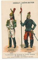 CHOCOLAT GUERIN BOUTRON - 144 COSTUMES - DRAGON GARDE IMPERIALE 1810 - DRAGON ARME DE LA LANCE 1890 - Guérin-Boutron