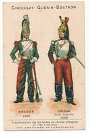 CHOCOLAT GUERIN BOUTRON - 144 COSTUMES - DRAGON 1825 - DRAGON GARDE IMPERIALE 1869 - Guerin Boutron