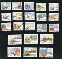 PORTOGALLO (PORTUGAL)  -  SG 1684.1703a  - 1978.1983  CURRENT SERIE: WORK TOOLS  (21 STAMPS OF THE SET)    -     USED° - Oblitérés