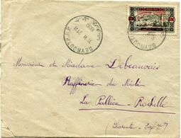 GRAND LIBAN LETTRE DEPART BEYROUTH 21 VI 1930 POUR LA FRANCE - Storia Postale