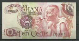 GHANA - BILLETE DE 10 CEDIS - SIN CIRCULAR - Ghana