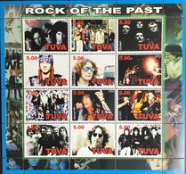 Tuva 2002 Rock Legends Sheetlet MNH - Tuva
