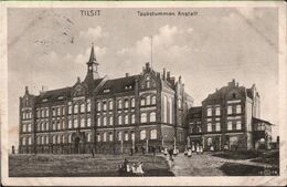 ! 1915 Alte Ansichtskarte Aus Tilsit, Taubstummen Anstalt , Feldpost - Ostpreussen