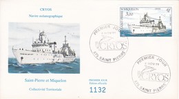 St. Pierre U. M., 1991, Mi.Nr. 625 , FDC,  Fishing Vessels. - FDC