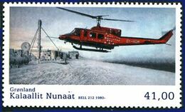 Groenland Greenland Gronland  2014 Bell 212 (Yvert 654) - Hélicoptères