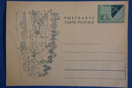 E6 LIECHTENSTEIN BELLE CARTE NON VOYAGEE - Stamped Stationery