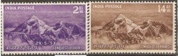 India  1953 SG 344-5  Conquest Of Everest  Mounted Mint - Ungebraucht