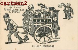 SATIRIQUE POLITIQUE MIMILE DEMENAGE PRESIDENT LOUBET CARICATURE ILLUSTRATEUR NORWINS - Satiriques