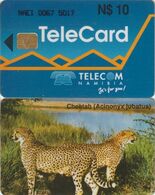 393/ Namibia; P3. Cheetah, Bold Number - Namibia