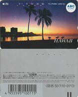 40/ Hawaii; Sunset, Special Japan Card Sealed Exclusive On Hawaii (ABC Stores); Satellite Connection - Hawaii