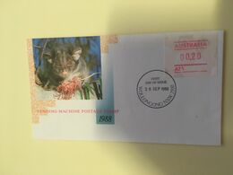 (O 7) Australia (5 Covers) Vending Machine Postage Stamp 1988 (value 0.20 To 0,24 Cents) Possum - Andere & Zonder Classificatie