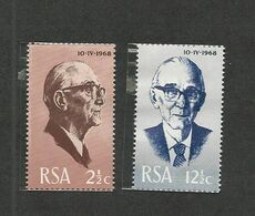 SOUTH AFRICA - PRESIDENT J.J. FOUCHE - Unused Stamps