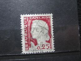 VEND BEAU TIMBRE DE FRANCE N° 1263 , OBLITERATION " MEULAN " !!! (d) - 1960 Marianne (Decaris)