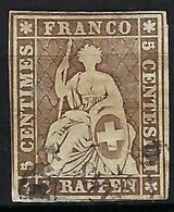 SUISSE Ca.1859:  Le ZNr. 22G, Obl. CAD - Gebraucht