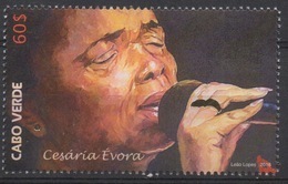 Cabo Verde 2016 -  Cesaria Evora Bataclan Paris Music Musik Mi. ?  1 Val. MNH - Kaapverdische Eilanden