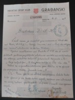 HRVATSKI SPORT KLUB GRADJANSKI VUKOVAR, DOPIS DALJSKI SPORT KLUB DALJ 1939 - Sonstige & Ohne Zuordnung