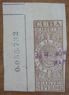 1888 1889 CUBA Fiscali Segnatasse Tax Pagos Al Estado Un Peso - Usato - Impuestos