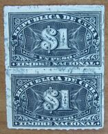 CUBA Fiscali Segnatasse Tax  1 Peso  - Usato - Timbres-taxe