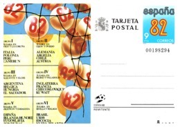 Thème Football - Coupe Du Monde Espagne 1982 - Espagne Entier Postal - 1982 – Spain