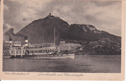 AK Drachenfels Mit Rheindampfer (10753) - Bad Honnef