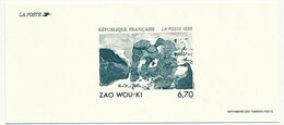 FRANCE - Gravure Du Timbre 6,70F Zao Wou-Ki - Luxury Proofs