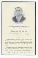 MARCEL GRAPIN DECEDE 1965 56 ANS - AVIS DE DECES - Obituary Notices