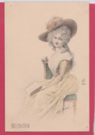 ILLUSTRATEUR ---WICHERA---Portrait De Femme Avec Chapeau - Wichera