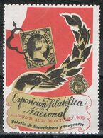 Viñeta  MADRID  1985. Exposicion Filatelica Nacional, Label, Cinderella ** - Variedades & Curiosidades