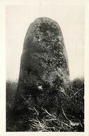 - Côtes D Armor -ref-D328- Saint Nicolas Du Pelem - St Nicolas Du Pelem - Le Menhir - Dolmen Et Menhirs - - Saint-Nicolas-du-Pélem