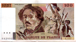 BILLET  100 FRANCS  DELACROIX  1990  SERIE  E.177 - 100 F 1978-1995 ''Delacroix''