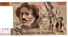 BILLET  100 FRANCS  DELACROIX  1993  SERIE  L.208 - 100 F 1978-1995 ''Delacroix''