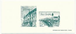 FRANCE - Gravure Des Timbre 0,50E Cathédrale Notre Dame, Citadelle St Esprit, Palais Grand Ducal, Pont Adolphe - Luxury Proofs