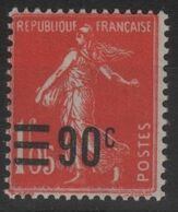FR 1797 - FRANCE N° 227 Neuf* Semeuse Camée Surchargée - 1906-38 Säerin, Untergrund Glatt