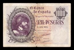 España Spain 1000 Pesetas Carlos I 1940 Pick 125 BC+/MBC F+/VF - 1000 Peseten